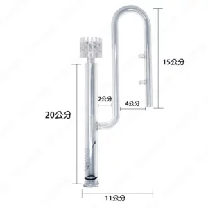 【Hook水族】漩渦式除油膜/旋風式油墨處理器/高透光玻璃進水油墨處理器（附2個吸盤)