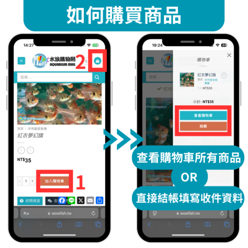 如何在水族購物網購物